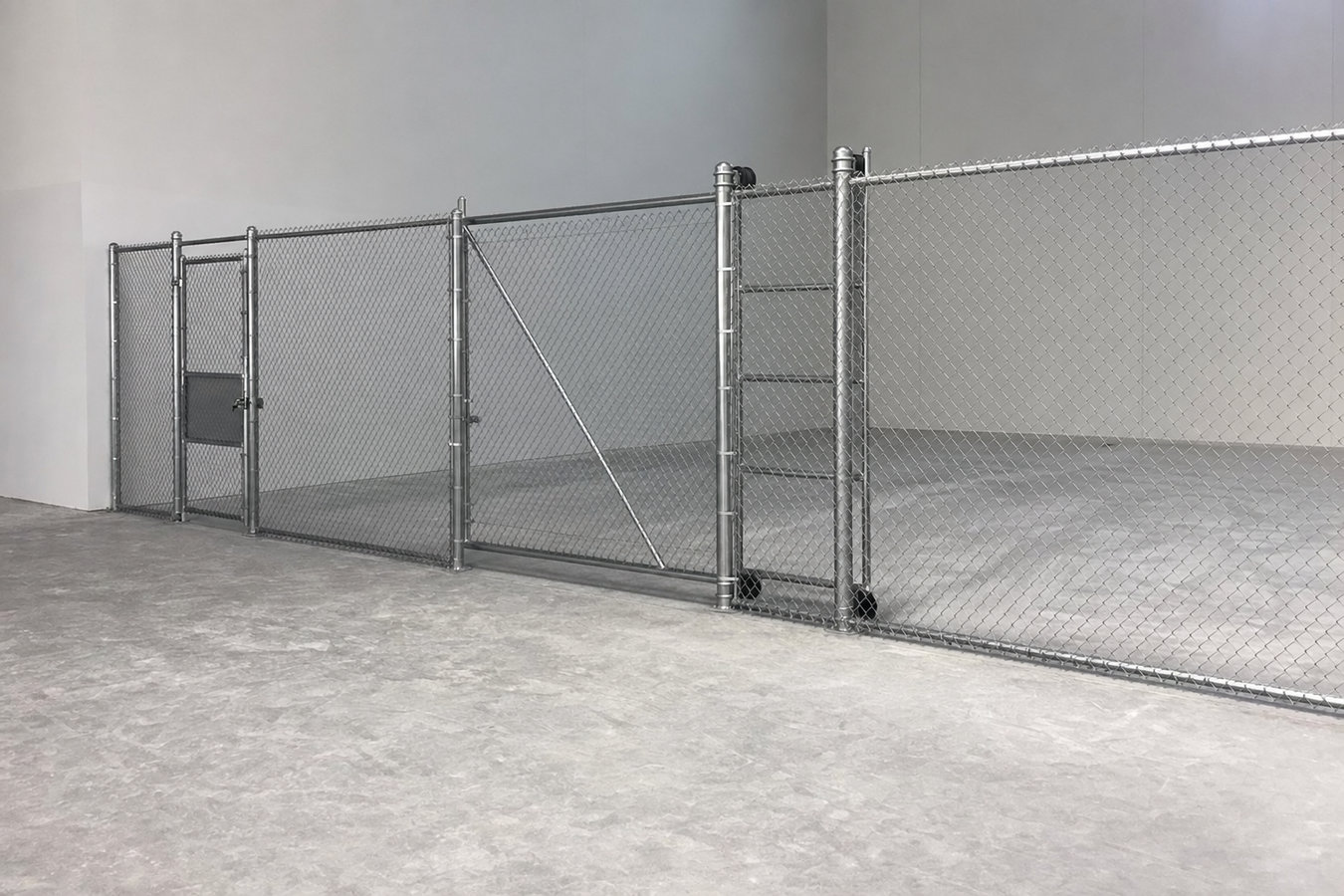 Commercial fence installation