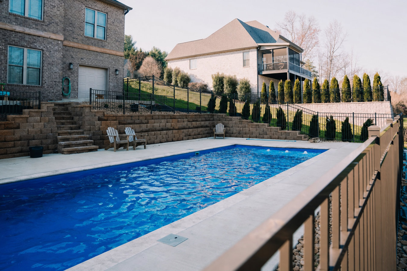 Pool fence installation