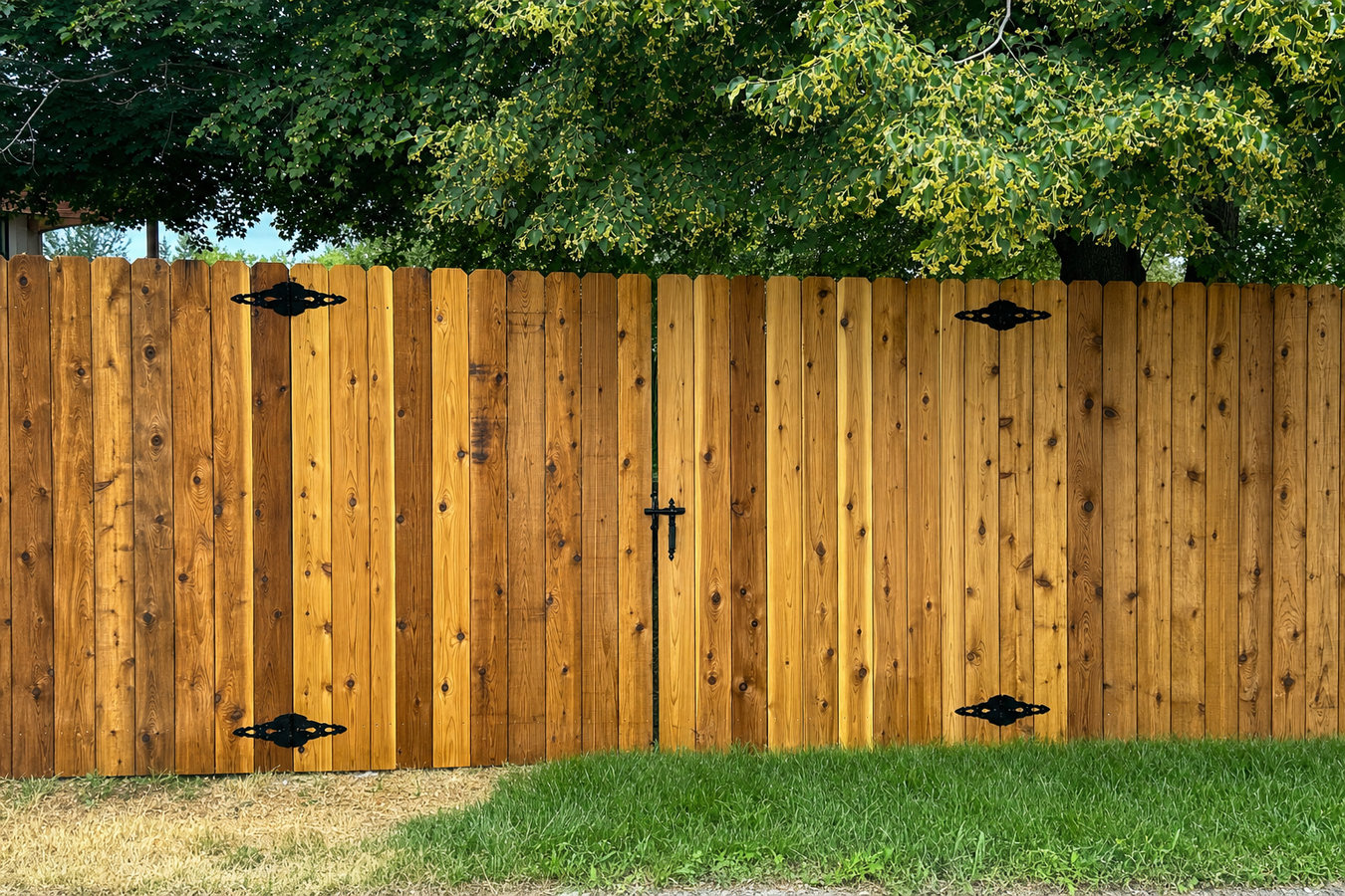 Privacy fence installation
